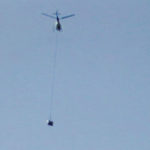 Transport mit Hubschrauber