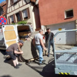 Flügel wird vorbereitet