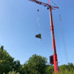 Flügel an Kran in Stuttgart